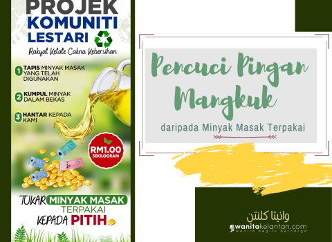 Pencuci Pingan Mangkuk Daripada Minyak Masak Terpakai